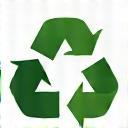 Leaf recycling symbol